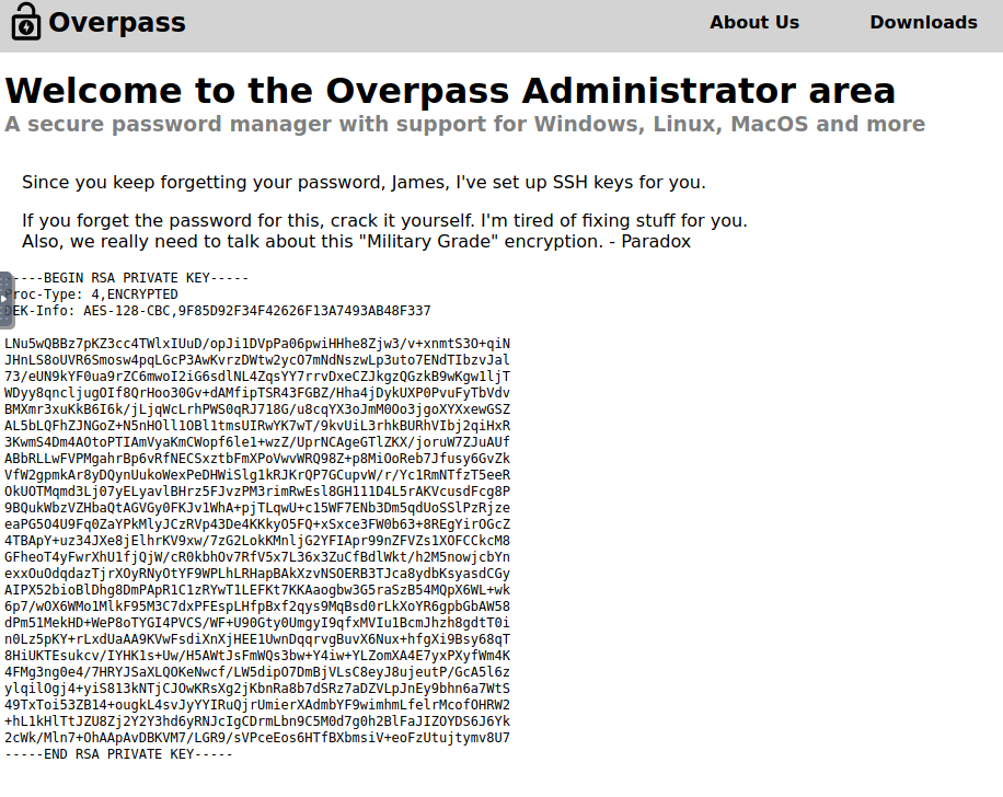 admin page on Overpass