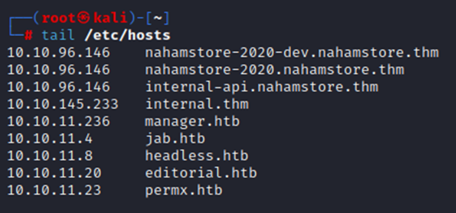 Adding host to hosts file