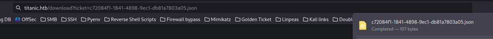Ticket download
