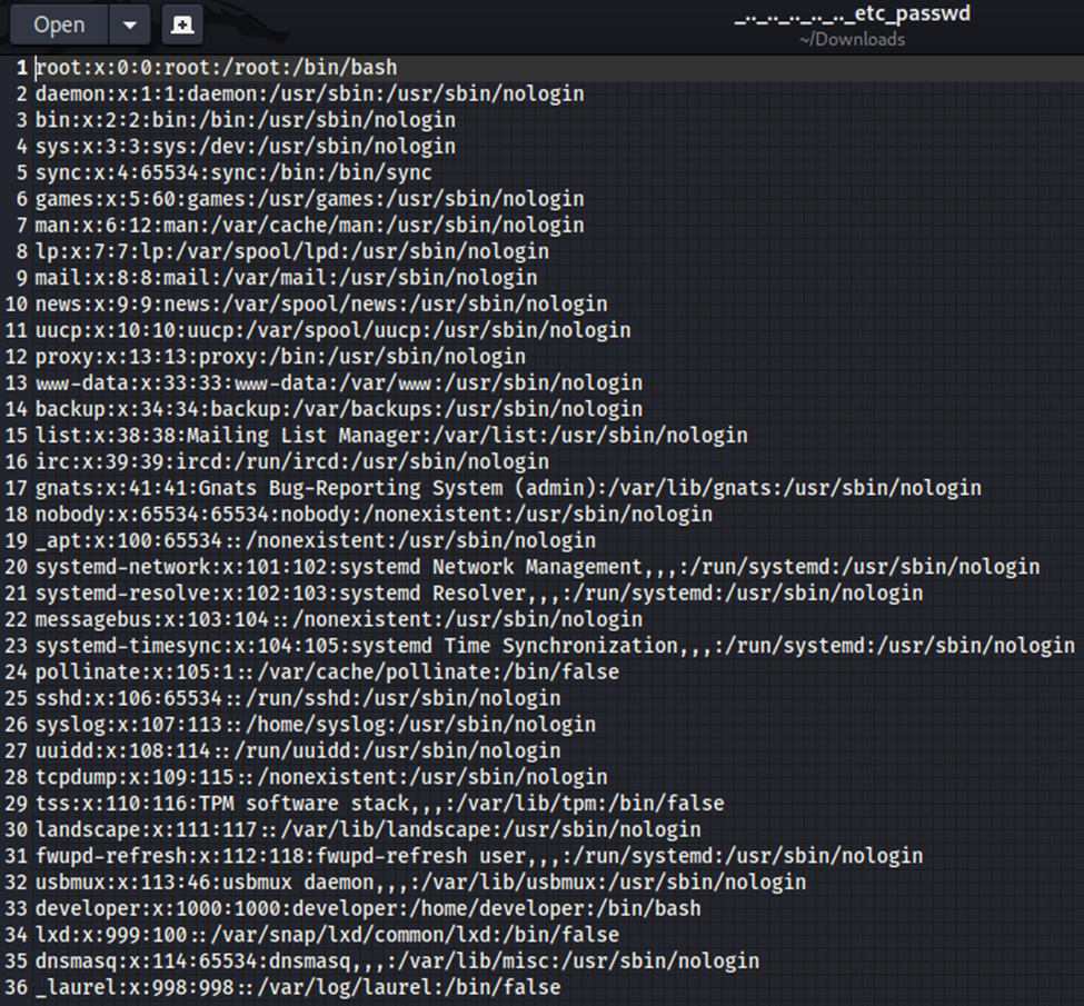passwd file