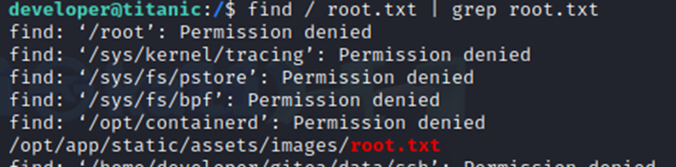 Finding root flag